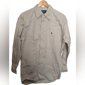 Ralph Lauren  100%Cotton Blake Light Tan Work Shirt. Size Large